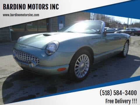 2004 Ford Thunderbird for sale at BARDINO MOTORS INC in Saratoga Springs NY