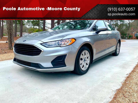 2020 Ford Fusion for sale at Poole Automotive in Laurinburg NC