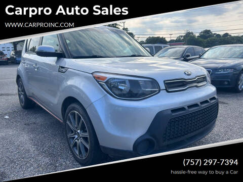 2019 Kia Soul for sale at Carpro Auto Sales in Chesapeake VA