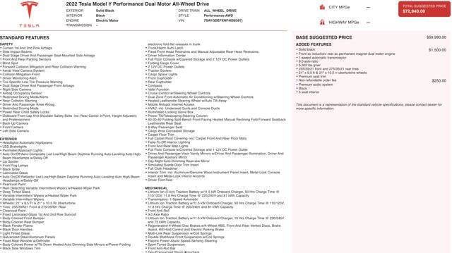 2022 Tesla Model Y Performance
