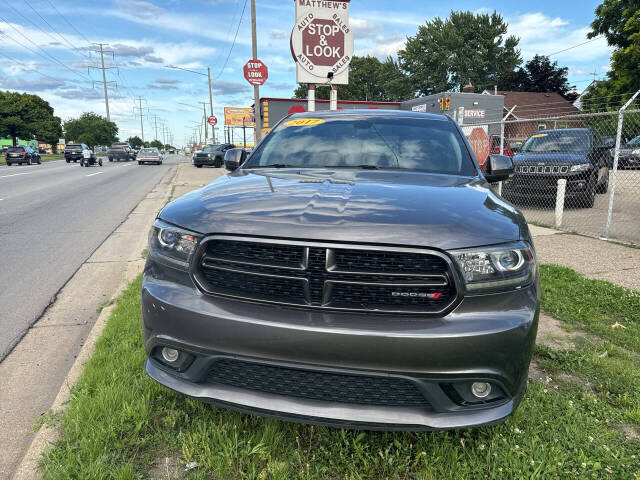 2017 Dodge Durango for sale at Matthew's Stop & Look Auto Sales in Detroit, MI