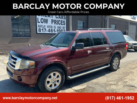 2011 Ford Expedition EL for sale at BARCLAY MOTOR COMPANY in Arlington TX