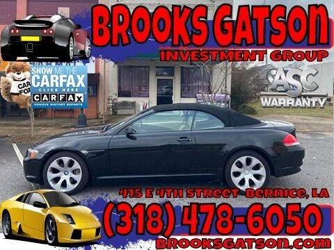 2007 BMW 6 Series for sale at Brooks Gatson Investment Group in Bernice LA