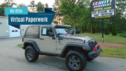2017 Jeep Wrangler for sale at Leavitt Brothers Auto in Hooksett NH