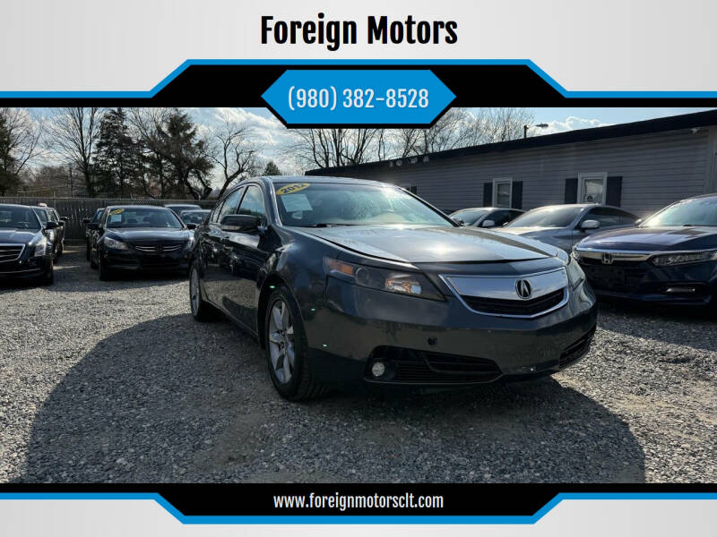 2012 Acura TL for sale at Foreign Motors in Kannapolis NC