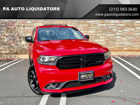 2017 Dodge Durango for sale at PA AUTO LIQUIDATORS in Huntingdon Valley PA