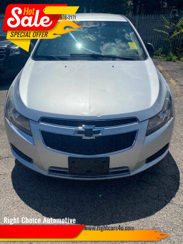 2012 Chevrolet Cruze for sale at Right Choice Automotive in Rochester NY