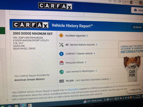 2005 Dodge Magnum SXT