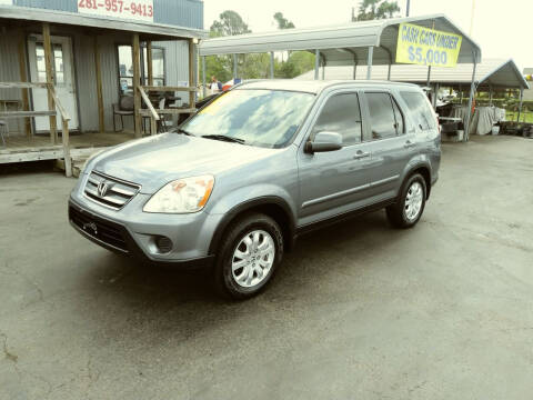 2006 Honda CR-V for sale at Texas 1 Auto Finance in Kemah TX