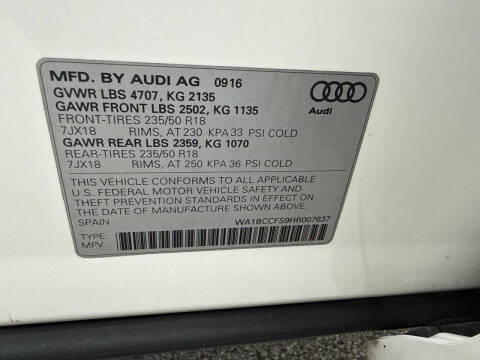 2017 Audi Q3 2.0T Premium