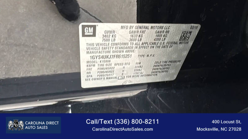 2015 Cadillac Escalade ESV Platinum