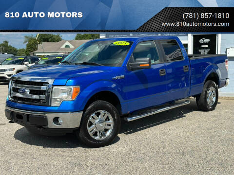 2013 Ford F-150 for sale at 810 AUTO MOTORS in Abington MA