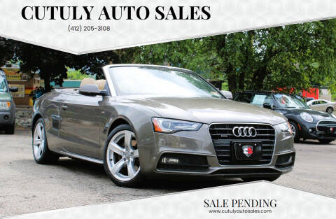 2015 Audi A5 for sale at Cutuly Auto Sales in Pittsburgh PA