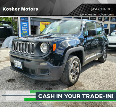 2016 Jeep Renegade for sale at Kosher Motors in Hollywood FL