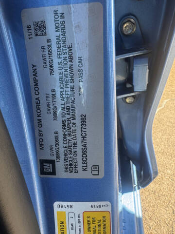 2017 Chevrolet Spark 1LT CVT