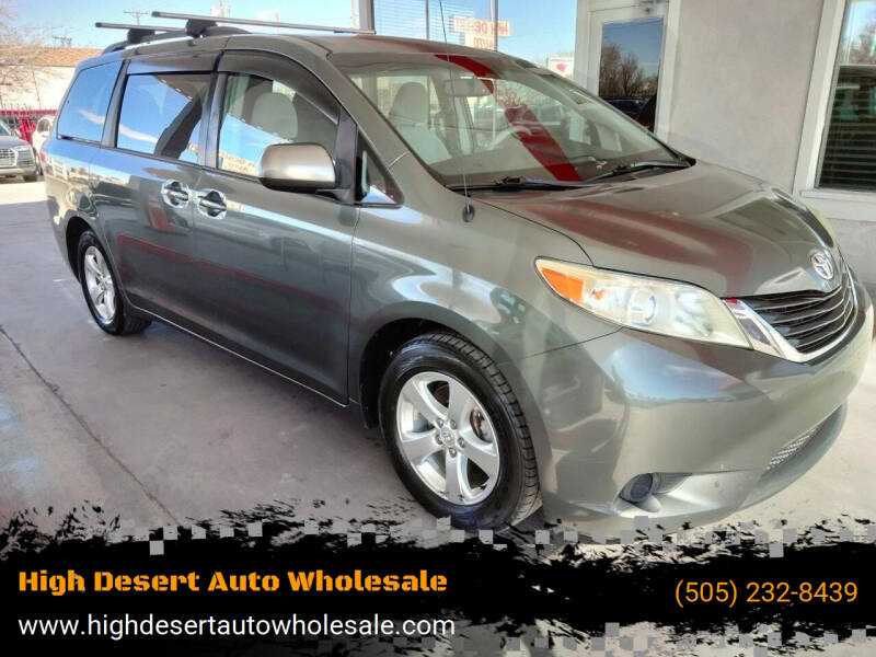 2013 Toyota Sienna for sale at High Desert Auto Wholesale in Albuquerque NM