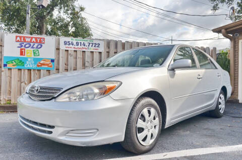 2004 Toyota Camry for sale at ALWAYSSOLD123 INC in Fort Lauderdale FL