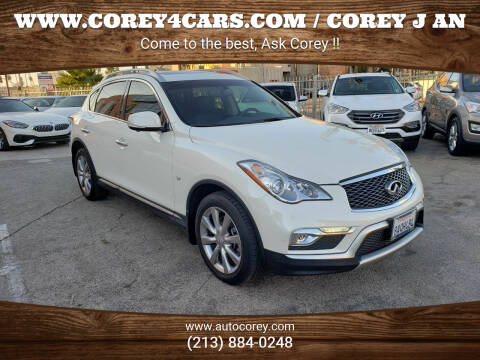 2017 Infiniti QX50 for sale at WWW.COREY4CARS.COM / COREY J AN in Los Angeles CA