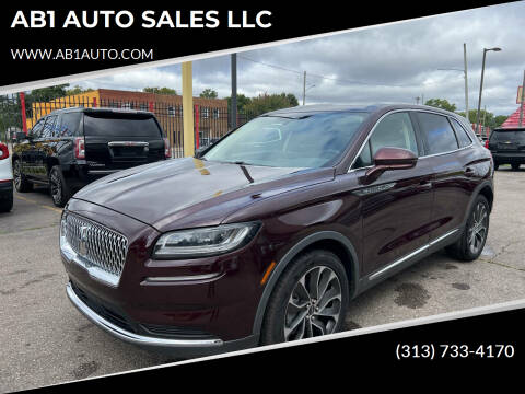 2021 Lincoln Nautilus for sale at AB1 AUTO SALES LLC in Detroit MI