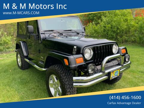 2006 Jeep Wrangler for sale at M & M Motors Inc in West Allis WI