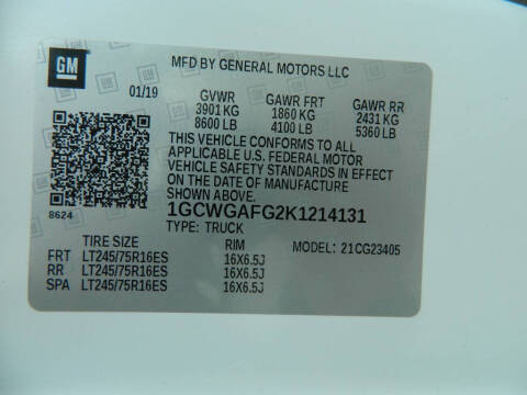 2019 Chevrolet Express 2500