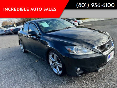 2012 Lexus IS 250 for sale at INCREDIBLE AUTO SALES in Bountiful UT