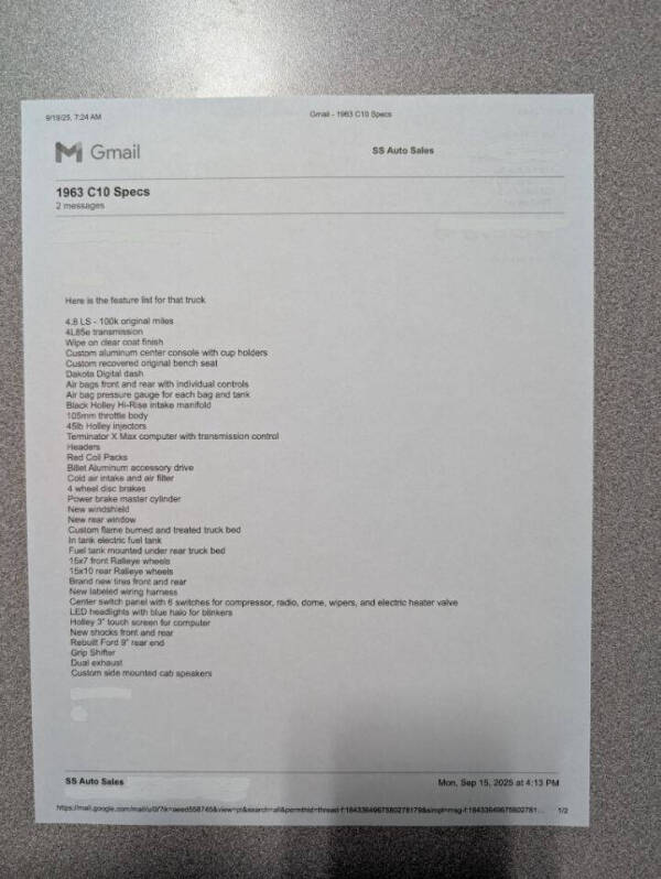 1963 Chevrolet C/K 10 Series