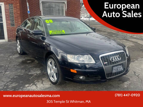 2008 Audi A6 for sale at European Auto Sales in Whitman MA