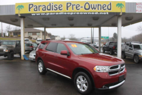 2013 Dodge Durango for sale at Paradise Pre-Owned Inc in New Castle PA