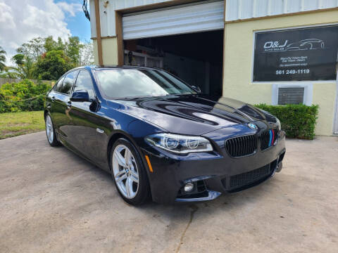 2014 BMW 5 Series for sale at O & J Auto Sales in Royal Palm Beach FL