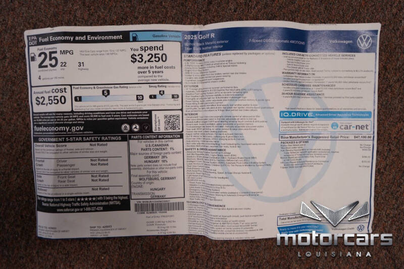 2025 Volkswagen Golf R 4Motion