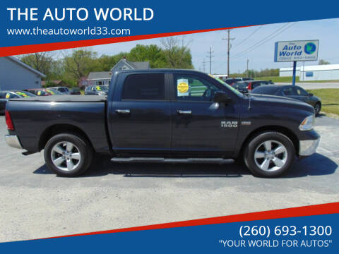 2016 RAM Ram Pickup 1500 for sale at THE AUTO WORLD in Churubusco IN