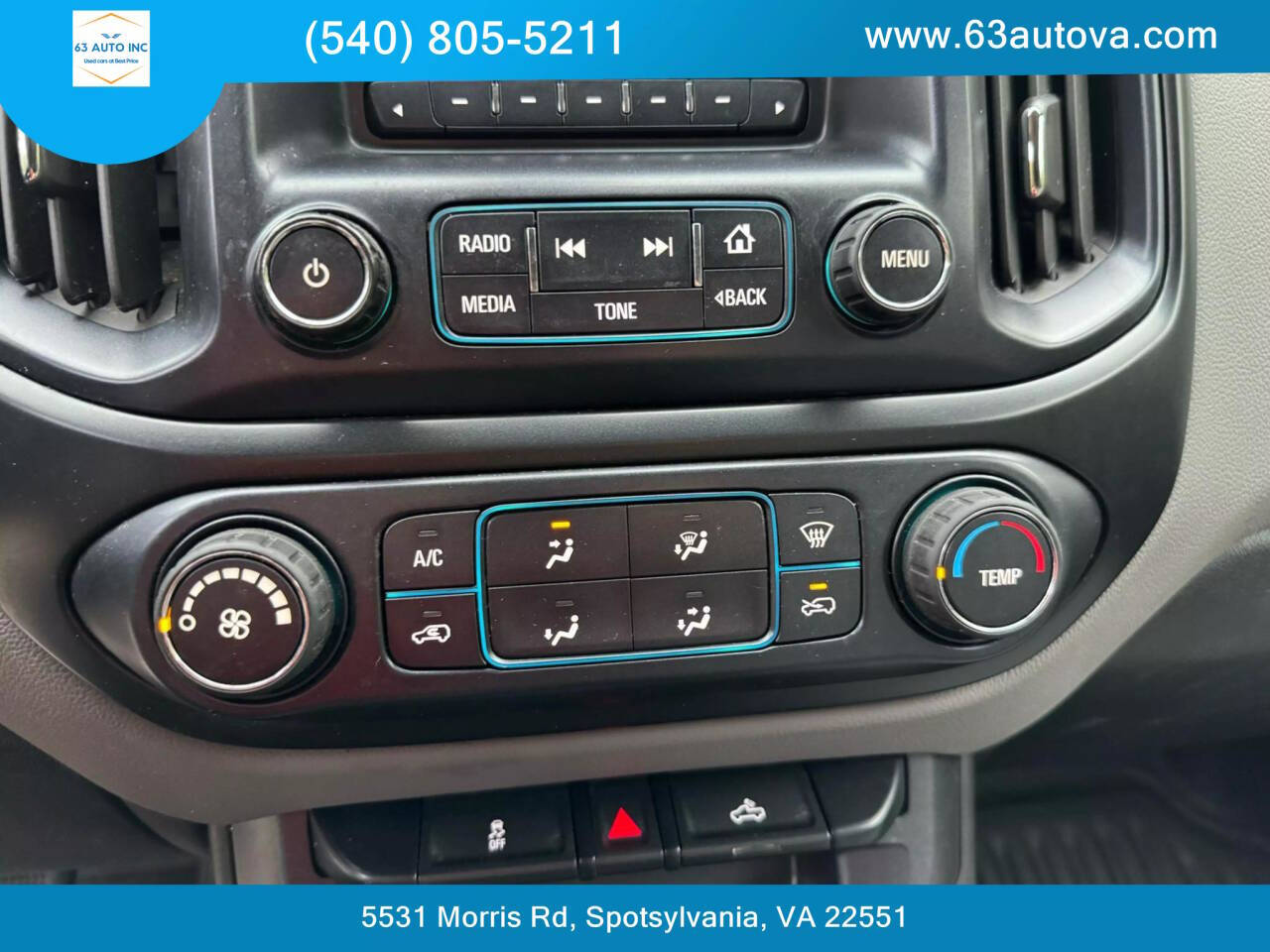 2016 Chevrolet Colorado for sale at 63 Auto Inc in Spotsylvania, VA