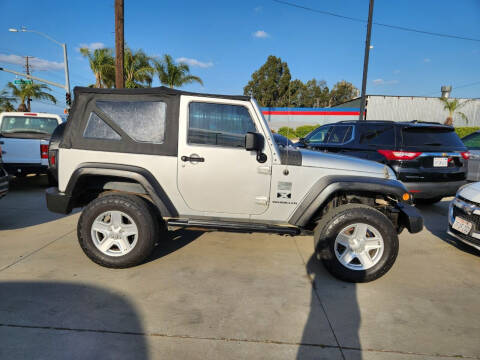 2008 Jeep Wrangler for sale at E and M Auto Sales in Bloomington CA