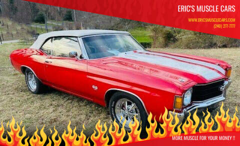 1972 Chevrolet Chevelle for sale at Eric's Muscle Cars in Clarksburg MD
