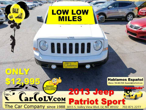 2013 Jeep Patriot for sale at The Car Company in Las Vegas NV
