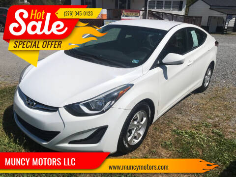 2015 Hyundai Elantra for sale at MUNCY MOTORS LLC in Bluefield VA