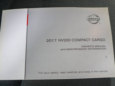2017 Nissan NV200 SV