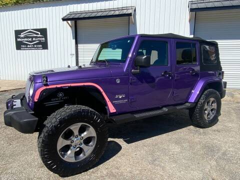 2017 Jeep Wrangler Unlimited for sale at Monroe Auto's, LLC in Parsons TN