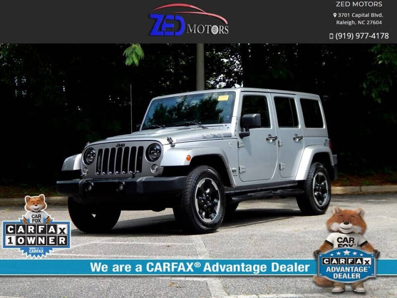 2014 Jeep Wrangler Unlimited for sale at Zed Motors in Raleigh NC