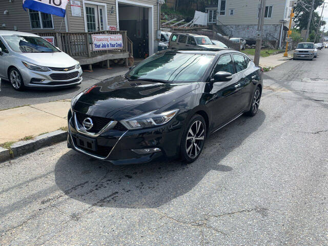 Used 2018 Nissan Maxima SV with VIN 1N4AA6AP0JC373366 for sale in Fall River, MA