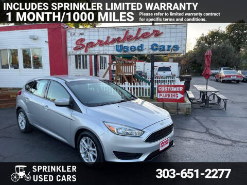 2018 Ford Focus for sale at Sprinkler Used Cars in Longmont CO
