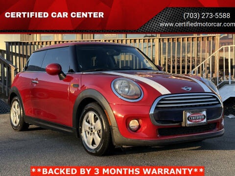 2015 MINI Hardtop 2 Door for sale at CERTIFIED CAR CENTER in Fairfax VA