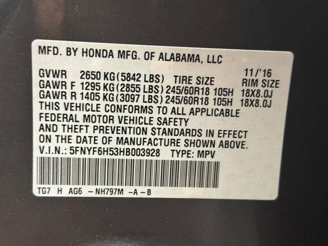 2017 Honda Pilot EX-L