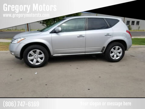 2006 Nissan Murano for sale at Gregory Motors in Lubbock TX