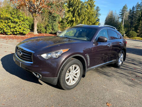 2012 Infiniti FX35 for sale at KARMA AUTO SALES in Federal Way WA