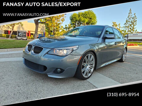 2008 BMW 5 Series for sale at FANASY AUTO SALES/EXPORT in Yorba Linda CA