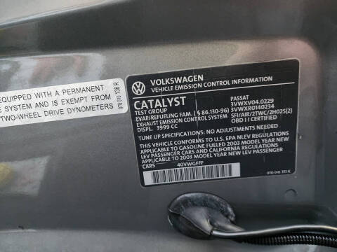 2003 Volkswagen Passat W8 4Motion