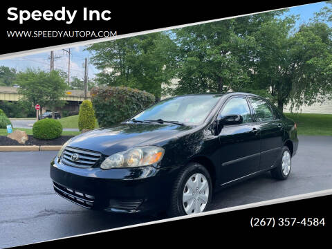 2004 Toyota Corolla for sale at WhetStone Motors in Bensalem PA