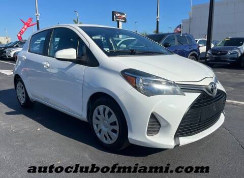 2017 Toyota Yaris for sale at AUTO CLUB OF MIAMI, INC in Miami FL